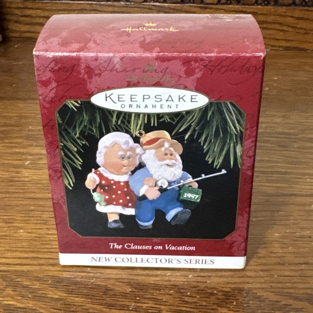 Vintage Hallmark Keepsake Ornament Clauses On Vacation 1997 Z7 In Box Christmas